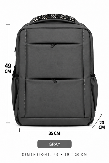 Multi-Use Laptop & Travel Backpack – Gray