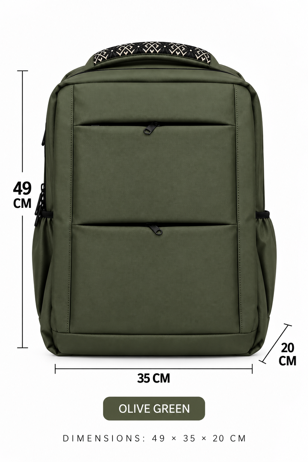Multi-Use Laptop & Travel Backpack – Olive Green