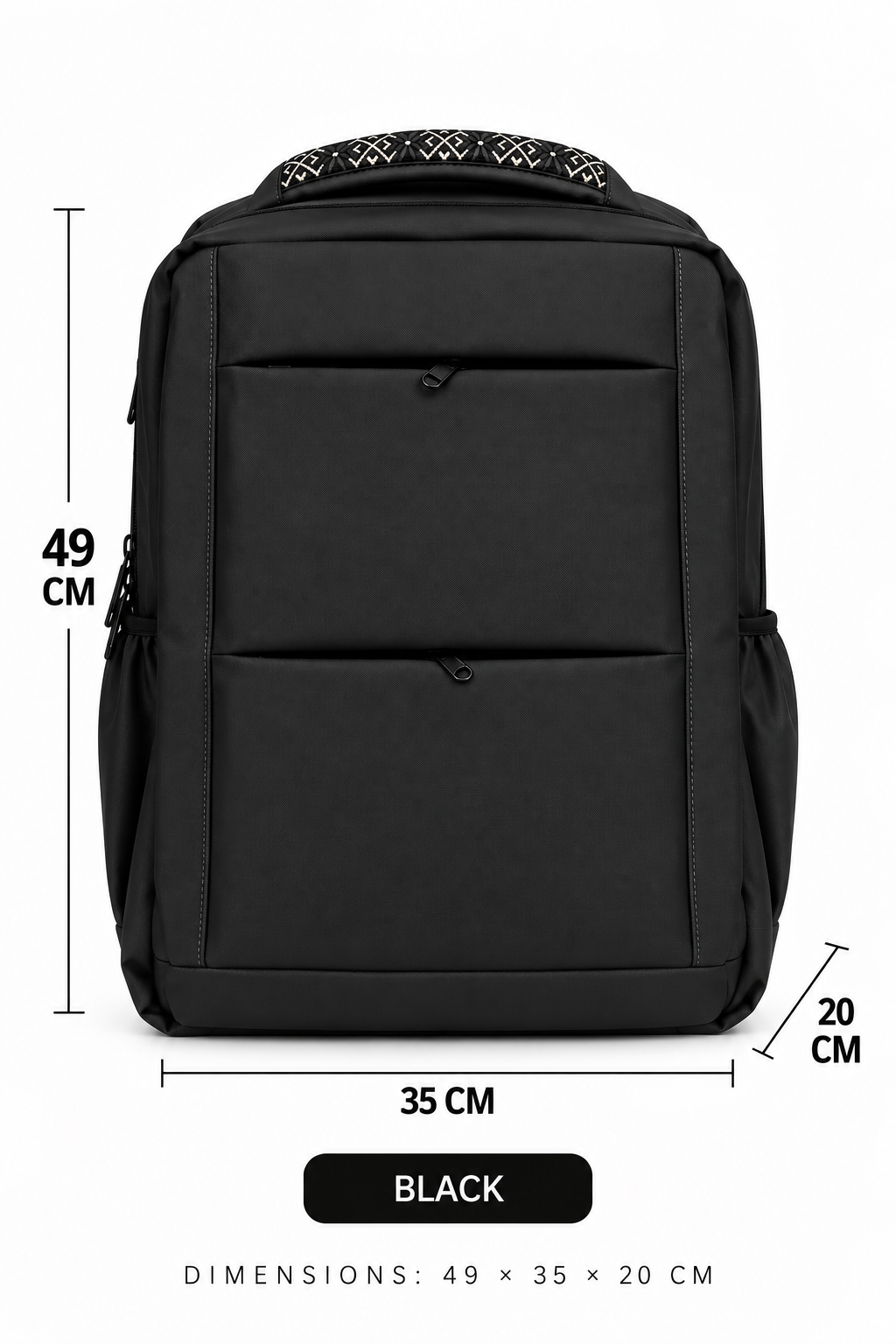 Multi-Use Laptop & Travel Backpack – Black