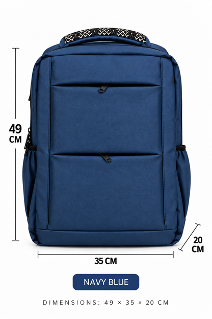 Multi-Use Laptop & Travel Backpack – Navy Blue