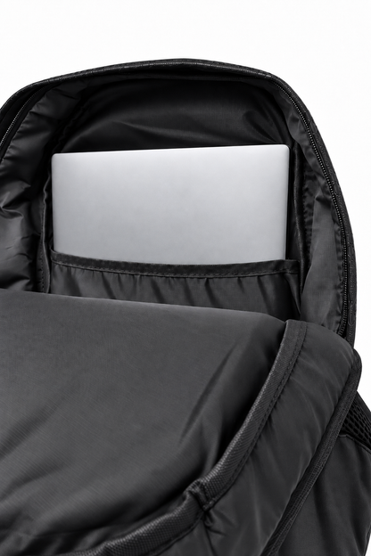 Embossed Floral Backpack – Black